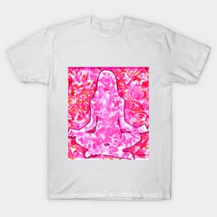 Yoga pose graphic print T-Shirt